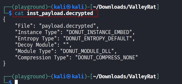 Undonut instance information